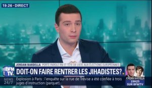 Retour des jihadistes en France: Jordan Bardella estime qu'"il vaut mieux les remettre à la justice irakienne et syrienne"