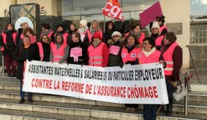 Manifestation des assistantes maternelles de la Manche