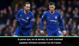 25e j. - Sarri : "Higuain et Hazard peuvent vraiment bien s'entendre"