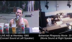 Concert de Queen : film & Live Aid comparés côte à côte - Bohemian Rhapsody
