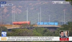 Des militaires vénézuéliens ont bloqué un pont à la frontière avec la Colombie