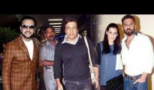 Govinda, Sunil Shetty and Gulshan Grover Spotted at Mumbai Airport!