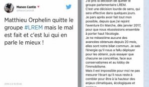 Matthieu Orphelin, député du Maine-et-Loire, quitte le groupe LREM.