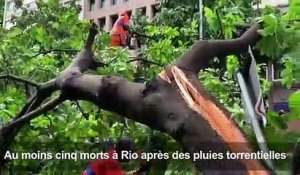 Brésil: nombreux dégâts à Rio après des pluies diluviennes