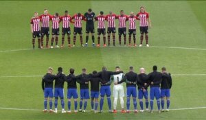 Disparition d'Emiliano Sala - La minute de silence avant Southampton - Cardiff