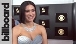Dua Lipa Talks Writing "Swan Song" For 'Alita: Battle Angel' and Finishing New Album at 2019 Grammys | Billboard