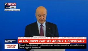 Les larmes aux yeux, Alain Juppé fait ses adieux à Bordeaux: "C'est un arrachement que de me séparer de qui j'ai tant aimé" - VIDEO