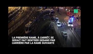 Les images des trams entrés en collision à Issy-les-Moulineaux