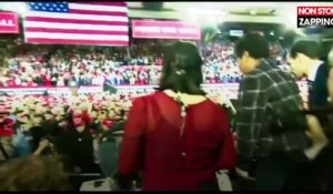 Donald Trump : Un partisan attaque un caméraman pendant son meeting (vidéo)
