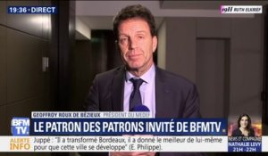Geoffroy Roux de Bézieux, président du Medef: "On pense que le bonus-malus ça va détruire des emplois"