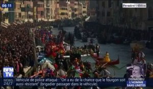 La parade nautique en ouverture du carnaval de Venise ce week-end