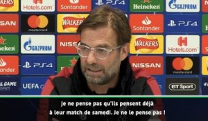 8es - Klopp : "Si nous ne sommes pas à 100%, nous n'avons aucune chance"