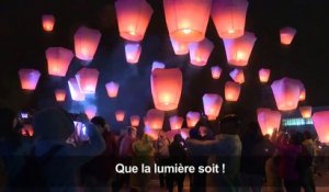 Le ciel de Taïwan brille à l'approche du festival des lanternes