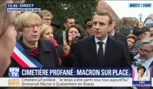Emmanuel Macron sur la profanation du cimetière juif : "On prendra des actes, on prendra des lois et on punira"