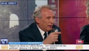 Pour François Bayrou, il y a au Sénat "une certaine délectation" à pointer certaines dérives à l'Élysée