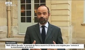 Affaire Benalla - Edouard Philippe réagit au rapport de la commission d'enquête: "Le Sénat s'est livré à une appréciation très politique" - VIDEO