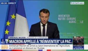 Au Salon de l'Agriculture, Emmanuel Macron défend une réforme de la PAC