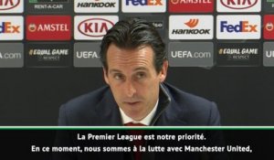 27e j. - Emery : "La Premier League est notre priorité"