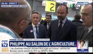 Édouard Philippe est en visite au salon de l'Agriculture