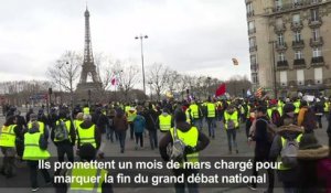 Acte 16: Les "gilets jaunes" manifestent à Paris