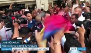 Venezuela : Juan Guaido acclamé à son retour