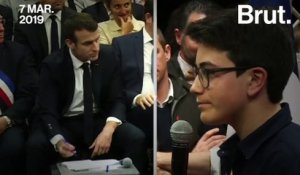 Écologie et argent : un collégien interpelle Emmanuel Macron