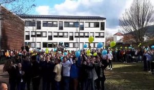 Remiremont : un lâcher de ballons dans le ciel pour les 50 ans du lycée Malraux