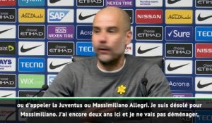 29e j. - Guardiola : "Je n'irai pas à la Juventus les deux prochaines saisons"