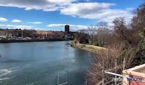 Vue depuis le château Laurens Agde mars 2019