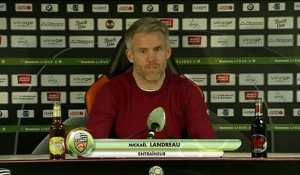 La réaction de Mickaël Landreau après FC Lorient - Brest (1-1) 18-19
