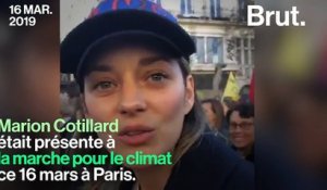 "C’est une marche pour l'humanité", a réagi Marion Cotillard à la "Marche du siècle" pour le climat