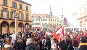 Mulhouse : plus de 600 manifestants au défilé interprofessionnel