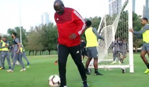 Quand George Weah retourne s’entraîner avec son ancien club Al-Jazira