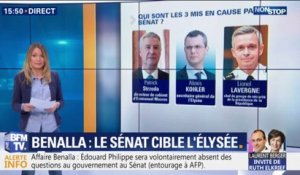 Affaire Benalla: qui sont les trois proches d'Emmanuel Macron mis en cause par le Sénat ?