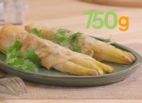 Recette des Asperges des Sables des Landes IGP en feuilles de brick et fromage aux herbes - 750g