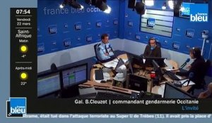 Le général Bernard Clouzot commandant de la gendarmerie d'Occitanie invité de France Bleu Occitanie