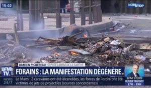 Manifestation des forains au Mans: le député LREM de la Sarthe dénonce "une escalade de la violence"