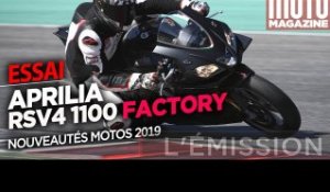Aprilia RSV4 1100 Factory - Essai Moto Magazine 2019