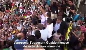 Guaido dénonce la menace de levée de son immunité parlementaire