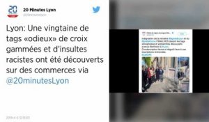 Lyon. Croix gammées, inscriptions antisémites et racistes taguées sur des commerces