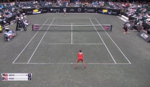 Charleston - Keys corrige Puig pour défier Wozniacki en finale