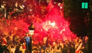 La France en finale: Les images des Champs-Élysées en fête