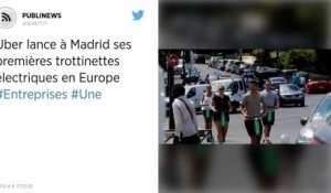 Uber lance à Madrid ses premières trottinettes électriques en Europe