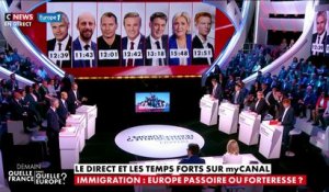 Débat des européennes : duel entre Cormand (EELV) et Dupont-Aignan sur l'immigration