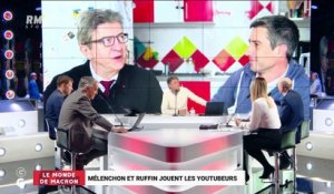 Le monde de Macron: Mélenchon et Ruffin jouent les youtubeurs - 12/04