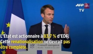 L'Élysée prépare la renationalisation partielle d'EDF