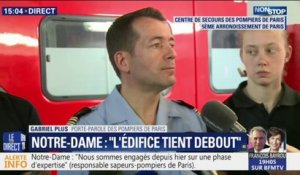 Porte-parole des pompiers de Paris: "Il y a une menace sur les pignons qui ne sont plus soutenus par la charpente"