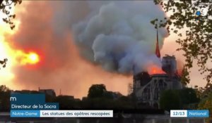 Notre-Dame de Paris : les 16 statues de cuivre de la flèche sauvées de l'incendie