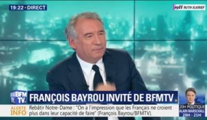 François Bayrou: "Les gens qui croient que l'opposition n'est fait que pour s'opposer, sont des gens qui ne comprennent pas la démocratie"