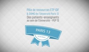 « Des patients enseignants au sein de l'université » Université Paris XIII
